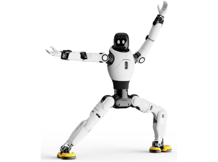 AGIBOT X2 Smart AI Robot Assistant, Intelligent Home Companion with Voice Interaction, Motion Control, HD Camera, Smart Navigation, Rechargeable Educational Robot for Home & Office