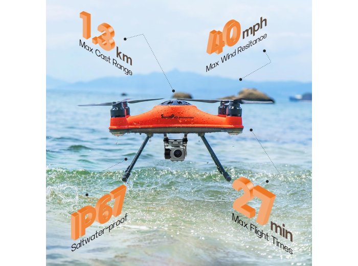 SwellPro Fisherman FD3 Advanced Fishing Drone with Bait Release, 4K Camera