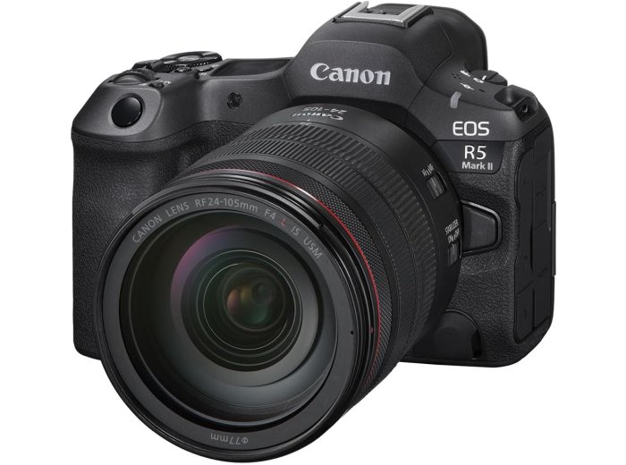 Canon EOS R5 Mark II Mirrorless Camera RF24-105mm F4 L is USM Lens Kit