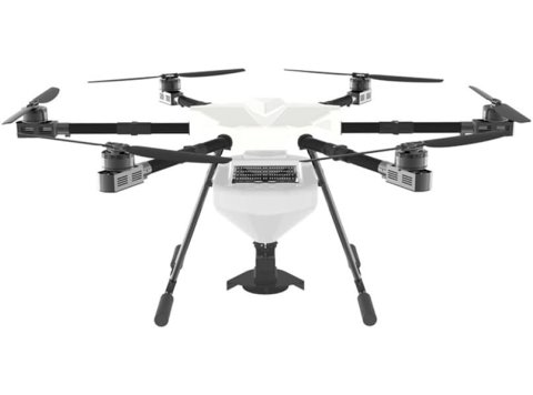 12.5L Hexacopter Heavy-Lift Granular Spreader Drone Kit 1380mm Wheelbase 6215 Power System 30mm Carbon Frame for Industrial UAV 1Set(Red Cover Frame)